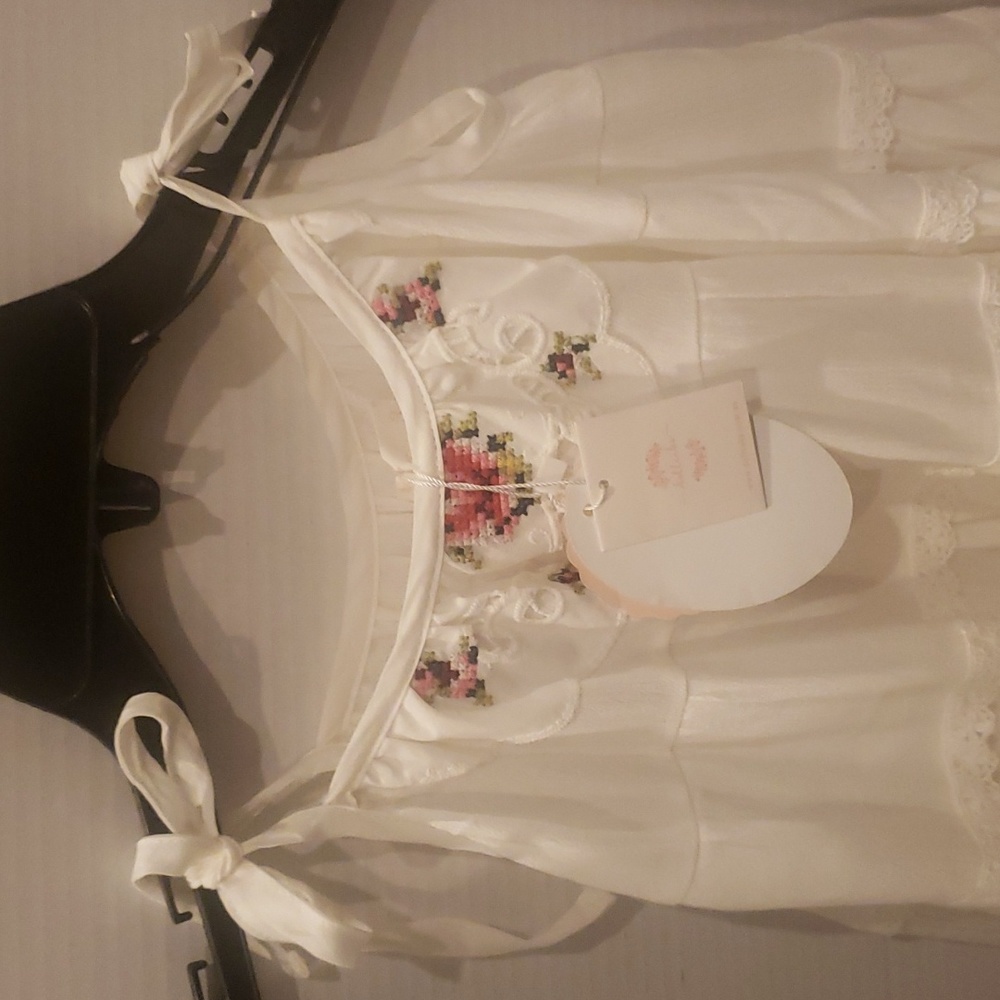DOLLCAKE white crochet lace cotton dress 3 3T - Picture 14 of 14